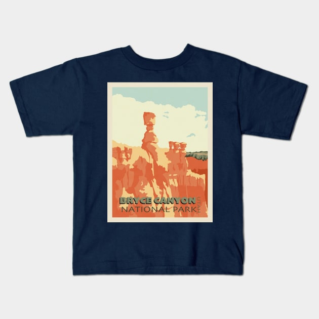 Bryce Canyon National Park Kids T-Shirt by sigsin